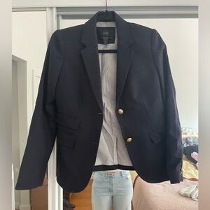 J.Crew Navy Blazer with Gold Buttons